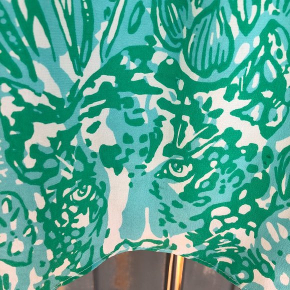 Lilly Pulitzer Delray Silk Tunic Bungle In The Jungle Sz S - Picture 14 of 16